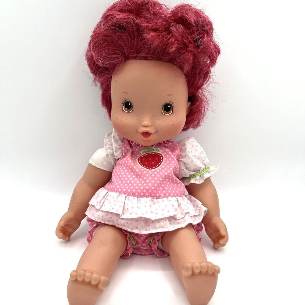 Strawberry Shortcake Berry Baby Blow Kiss & Giggles Doll 2007 Playmates READ TLC